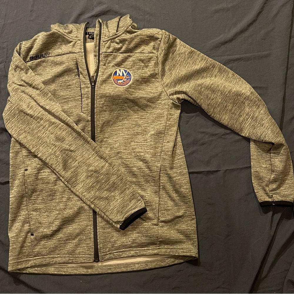BAUER NY ISLANDERS full zip sweatshirt fleece